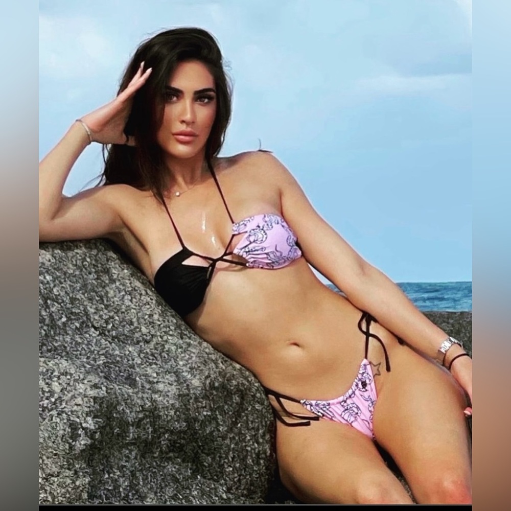 Snake print bikini